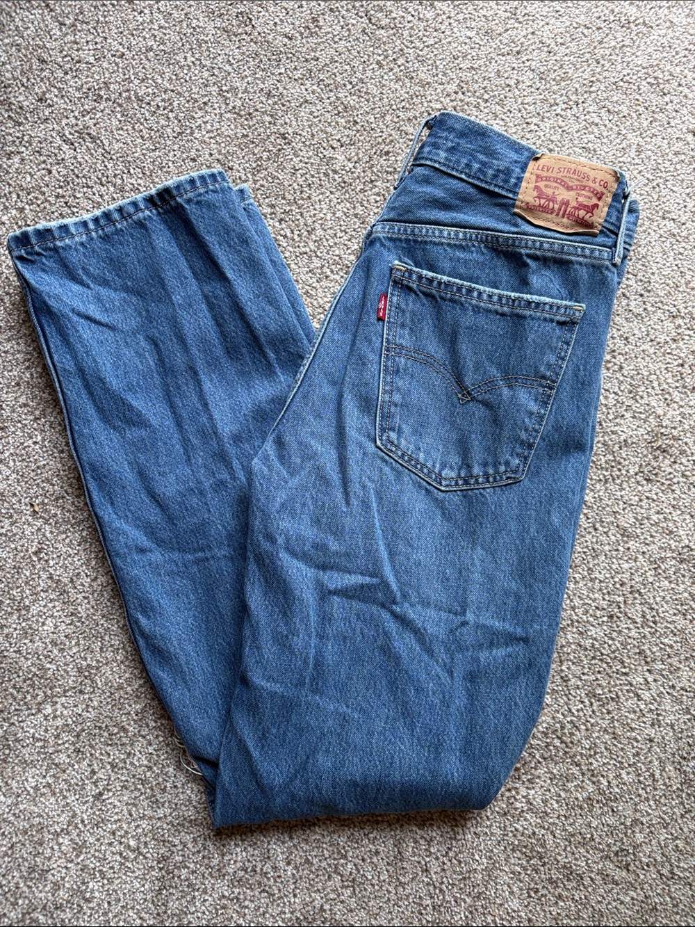 Levi's Women’s Blue Relaxed Straight Jeans